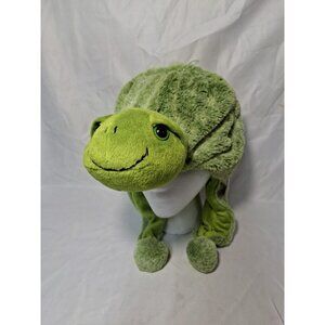 NEW Dollibu Plush Green TURTLE Hat Cap With Ear Flaps Super Soft And Warm,